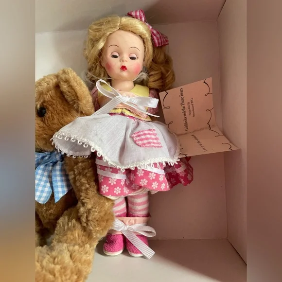 Madame Alexander Doll with Teddy Bear - Pink and Yellow - Picture 6 of 11